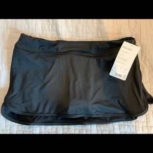 NWT Athleta Tidal Swim Skirt Black S